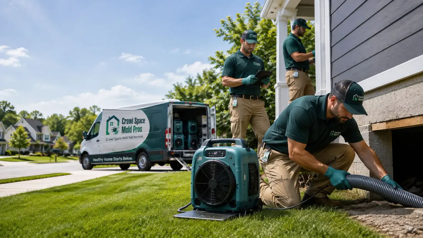 Crawl Space Mold Removal in Luxor, PA